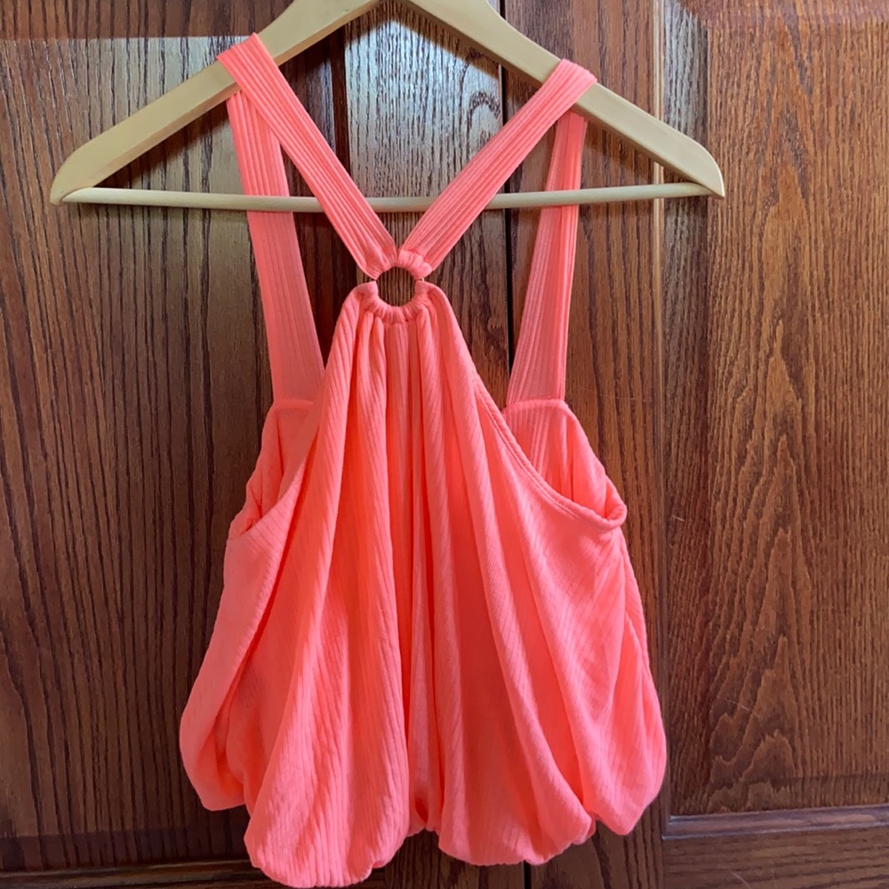 Neon free people tank, bright and fun for summer!